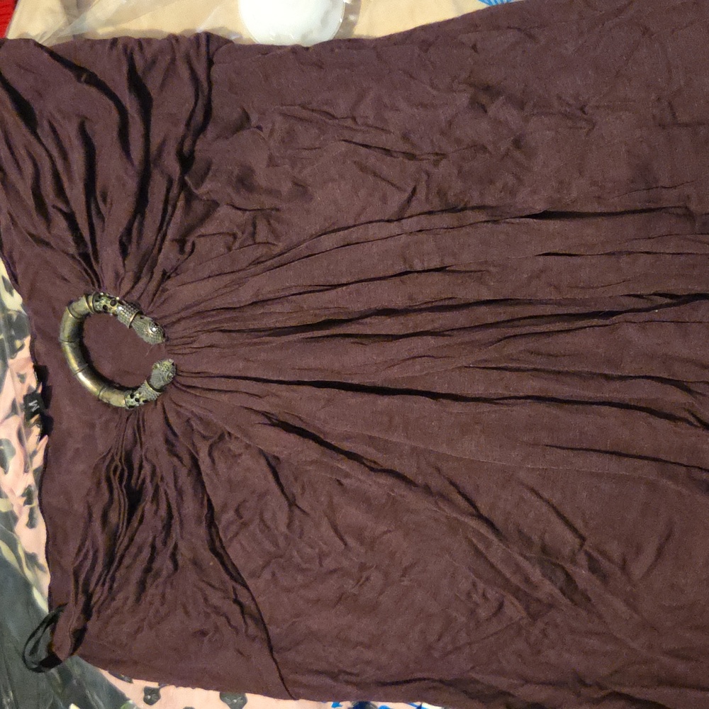 Sky Deep Purple Garment with Metal Accent